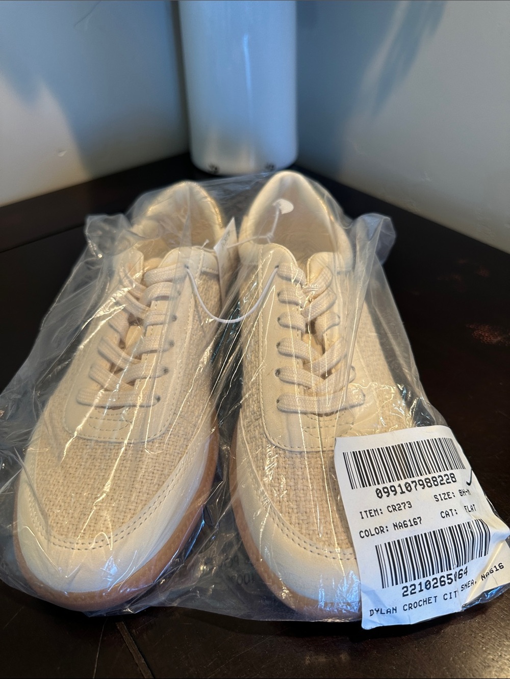 J. Crew Crochet Knit Sneakers in Cream with Gum Sole - Picture 10 of 10
